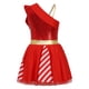 thumbnail image 4 of Disfraz de elfo navideño para niñas, vestido de tutú con rayas de lentejuelas, vestido de baile, vestido de patinaje artístico, vestido de bastón de caramelo para fiesta de Navidad, 4 of 5