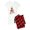 With Red Plaid Pant, variant on CafePress - Sock Monkey Monogram Girl J Women's Light Pajamas - Women's Short Sleeve Print T-Shirt and Pants Light Cotton Pajama Set