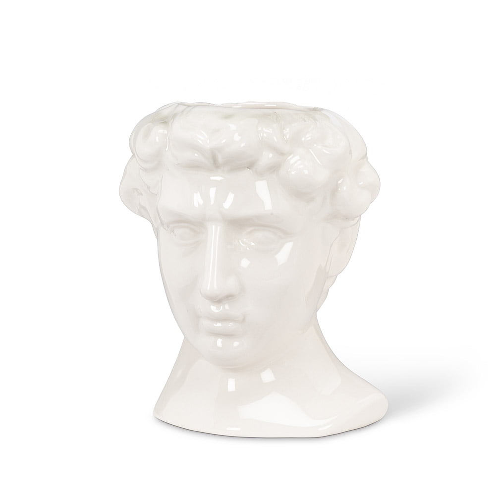 Set of 4 Male Statue Head Planter