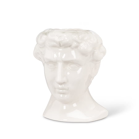 Set of 12 Male Statue Head Planter