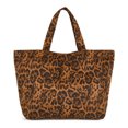 thumbnail image 5 of Wrangler Clear Tote Bag for Women with Leopard Print Insert & Pouches, Brown, 5 of 10