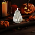 thumbnail image 5 of Glass LED Pumpkin Light 5.5X8.7In Elegant Halloween Decor With Warm Glow Perfect For Tabletop Displays, 5 of 9