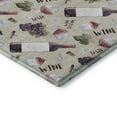 thumbnail image 4 of Addison Rugs Mayfield Washable Kitchen Grapes / Wine Ivory Rectangle Rug, 8' x 10', 4 of 5