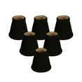 thumbnail image 2 of Royal Designs, Inc. Pleated Empire Chandelier Shade CS-109BLK/GL-6, Black, 2 x 3.5 x 3.5, Pack of 6, 2 of 5