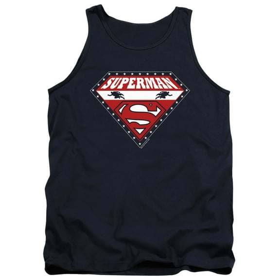 Superman Superman For President Adult Tank Top Navy