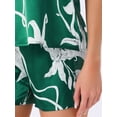 thumbnail image 5 of INSPIRE CHIC Women's Satin Lounge Set Sleeveless Cami Shirt Nightwear Sleepwear Pajama Sets XS Green, 5 of 6