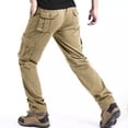 thumbnail image 3 of Big & Tall Straight Stretch Cargo Pants Four Utility Pockets Daily Work Pants S-XXL, 3 of 8