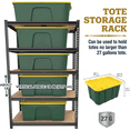 thumbnail image 5 of UBERLYFE Garage Storage Shelves Heavy Duty 2400 lbs, 72"H Metal Storage Shelves Adjustable 5 Tier Shelving Unit, Steel Garage Shelving Rack for Basement, Warehouse, Pantry, Closet, Workshop, 5 of 8