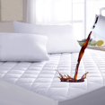 thumbnail image 1 of King Size Quilted Fitted Mattress Pad, Waterproof Breathable Soft Mattress Protector, Deep Pocket Fitted Style Bed Cover, Vinyl-Free, 1 of 4