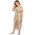 thumbnail image 2 of Ladies' Nightgown Long Style Nightdress With Short Sleeve Print And Long Style Nightdress For Home Wear, 2 of 7