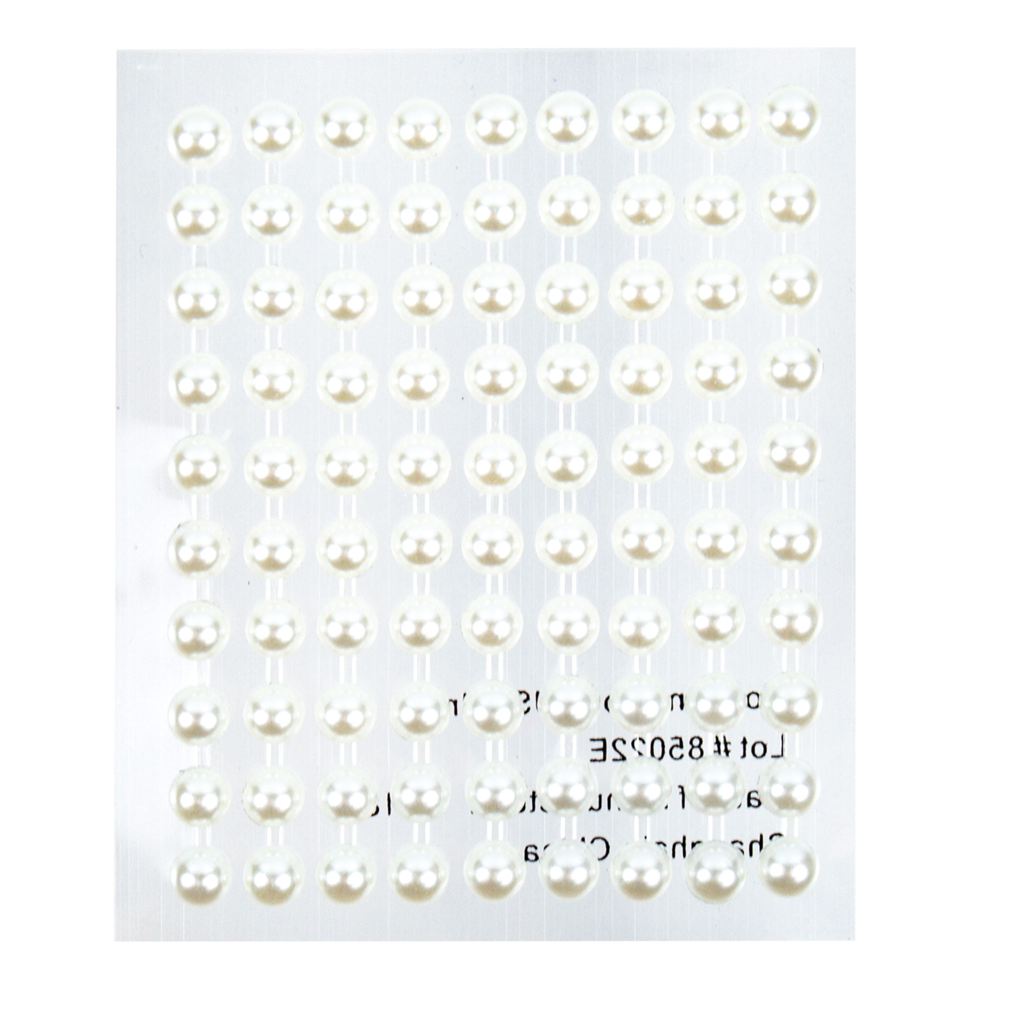 4mm Self Adhesive Pearls sheet of 100 Pearl Stickers Small Stick on Pearls  DIY Invitation Decorations Card Making 