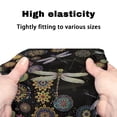 thumbnail image 7 of HELLHERO Christmas Dragonfly Datura Flower Back Rest Covers Anti-Slip Cover Breathable Washable Walker Seat Cover & 主题词 Stretchable Material for Seniors Men Women, 7 of 7