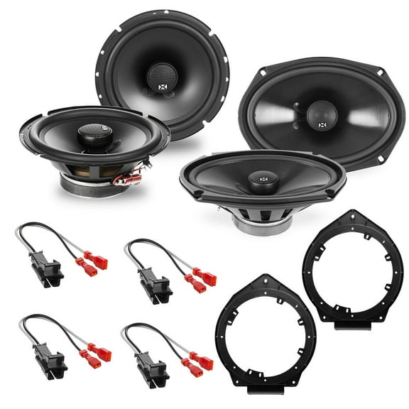 NVX 6.5" & 6x9" Coaxial Car Speaker Replacement Upgrade Package for 2008-2012 Chevy Malibu 540W Peak