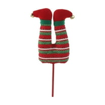 Christmas Elfs Legs Ornaments, Glitter Stuffed Feet Inverted Leg Hip Home Decoration For Xmas Tree Topper Vase Filler Party Centerpiece
