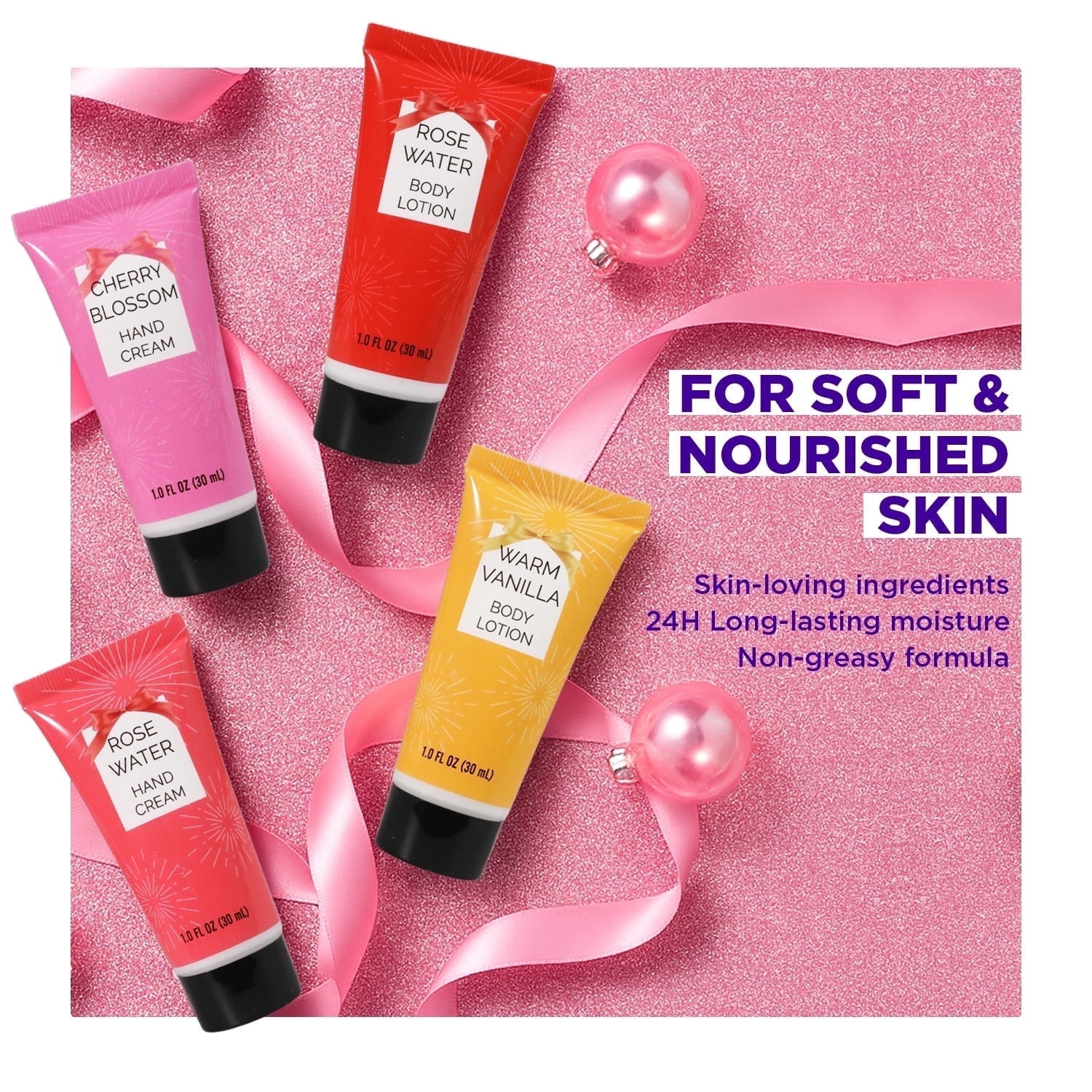 Spa Luxetique 2025 Advent Calendar, 24 Days Bath and Body Valentine's Day Gifts Sets for Women Surprise