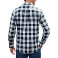 thumbnail image 5 of sogami Men's Plaid Button Down Shirts Long Sleeve Business Casual Shirts, 5 of 9