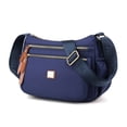 thumbnail image 4 of Heiheiup Fashion Multicolor Nylon Fabric Large Capacity Zipper Adjustable Shoulder Strap Messenger Bag, 4 of 5