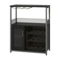 thumbnail image 2 of Yeshouse Wine Bar Cabinet, Liquor Cabinet with Detachable Wine Rack, Small Coffee Bar with Storage & Glass Holder, Mesh Door, Buffet Sideboard for Dining Room Kitchen Living Room, 2 of 8
