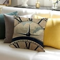thumbnail image 3 of BANET Nautical Compass with Inspirational Quotes Throw Pillow Cover Burlap Pillow Cases Cushion Covers Words Home Office Decor Square Pillowcase 18x18in, 3 of 5