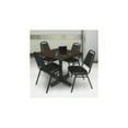 thumbnail image 3 of Regency Kobe 36 in. Square X-Base Breakroom Table- Neo Walnut, 3 of 7