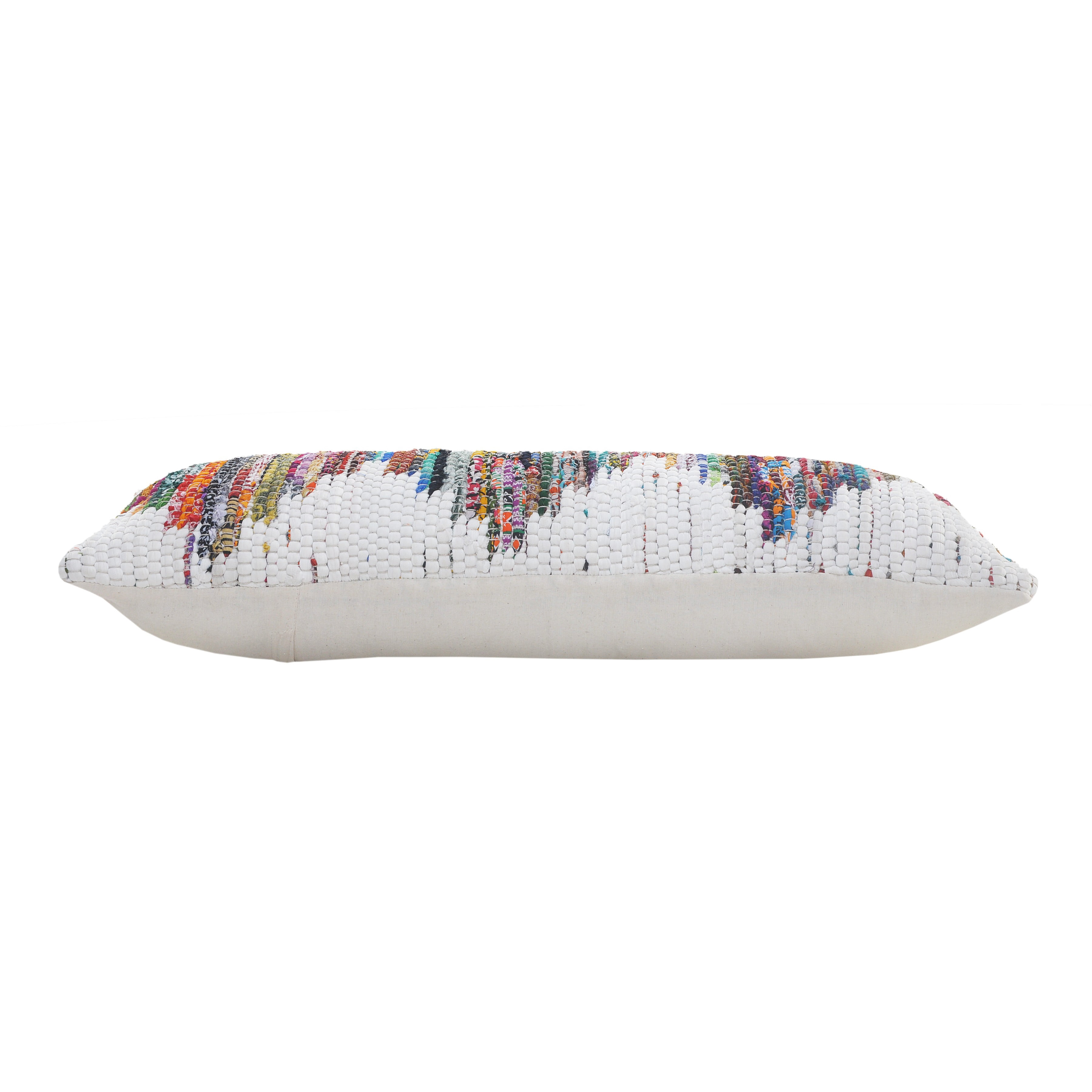 Harlow Hill Nomad 14" x 36" Geometric Adult Decorative Throw Pillow, White/Chindi/Multicolor