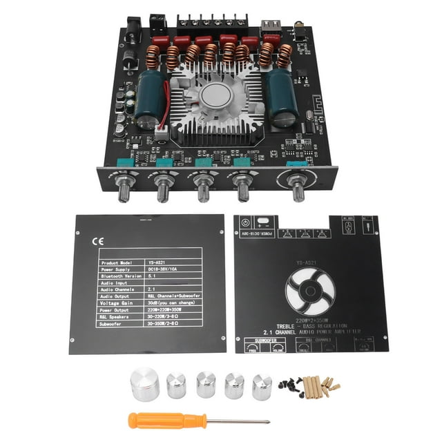Amplificador de potencia de audio 2.1 canal módulo de placa de amplificador Bluetooth placa AMP de computadora portátil