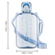thumbnail image 4 of Termos para agua de 750 ML, taza portátil transparente a prueba de fugas, vasos de verano (azul), 4 of 8