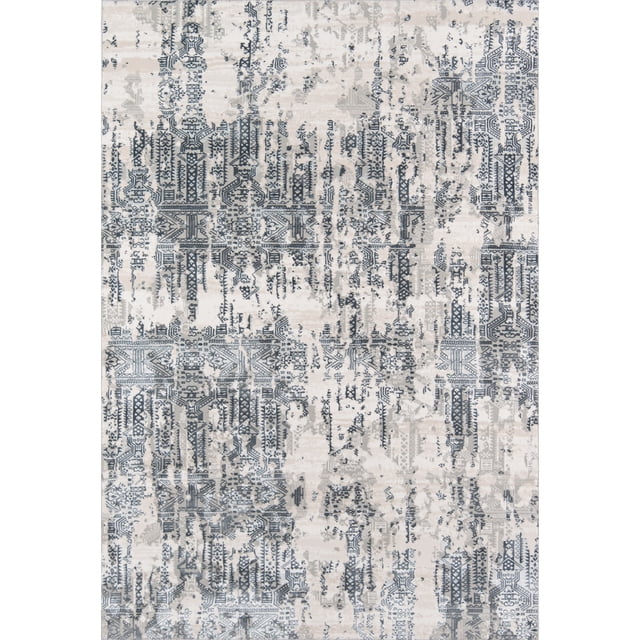 Alfombra rectangular de la colección Momeni Genevieve Color - Gris, tamaño - 3'10 "X 5'7" Momeni GENEVGNV-4GRY3A57