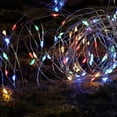 thumbnail image 3 of Morttic Solar String Lights Outdoor , 16FT 50LED Copper Wire Solar Fairy Lights ,Waterproof Patio Light with 8 Modes for Garden Tree Christmas Party Decor, Multicolor, 3 of 10
