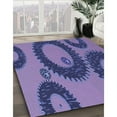 thumbnail image 2 of Ahgly Company Indoor Rectangle Patterned Purple Mimosa Purple Area Rugs, 3' x 5', 2 of 6