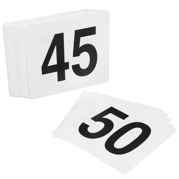 FOLOYORI 50Ud Carteles Para Números De En PVC Para Eventos Y Clubes