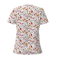 thumbnail image 5 of Wukai Canada Day Casual V-Neck Graphic Tees for Women: Lightweight and Breathable Summer Tops with Stylish Design-Large, 5 of 8