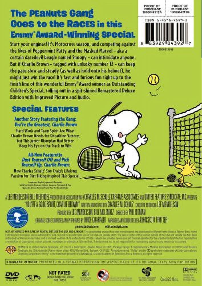 You're a Good Sport Charlie Brown (DVD), Warner Home Video, Animation - image 2 of 2