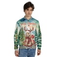 thumbnail image 4 of Merry Christmas Santa Reindeer Antlers Cocker Spaniel Sleigh Xmas Winter Holiday All Over Print 3D Baseball Jacket Cockers Dog Lover Gifts Bomber Jacket Softball - 00023, 4 of 6