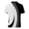 thumbnail image 4 of zuwimk Polo Shirts For Men,Men's Short Sleeve Zipper Casual Slim Fit Printed Golf Polo Shirt Tops, 4 of 5