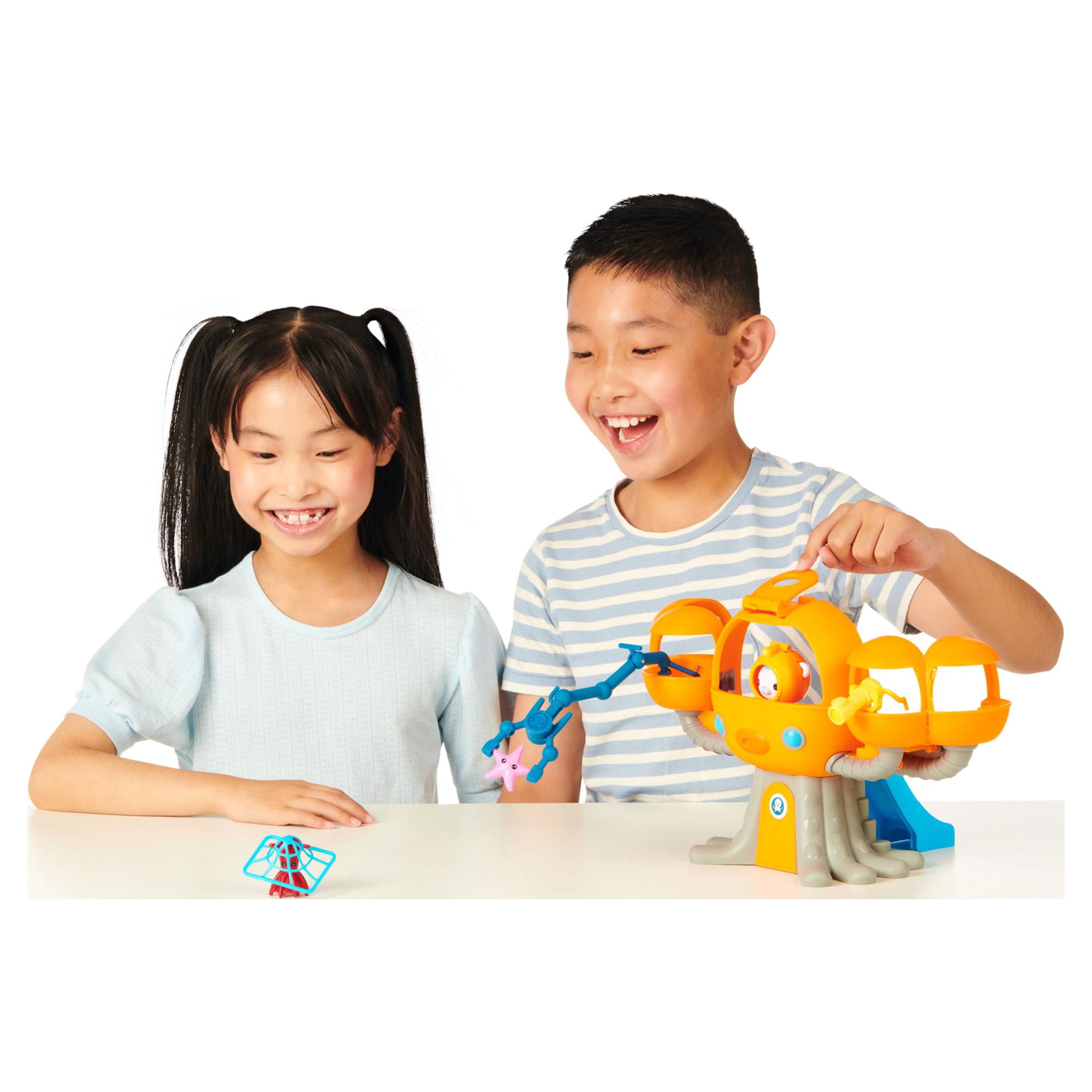 Octonauts Above & Beyond, Octopod Playset, Deep Sea Captain Barnacles and 3 Creatures, 6 Total Pieces, Preschool, Ages 3+