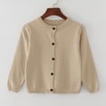 thumbnail image 2 of UAYOTSE Girls' 3T 4T 5T 6T 7T Toddler Long Sleeve Knit Sweater Solid Button Up School Uniform Cardigan Outerwear,Sizes 7-8 Years, 2 of 4
