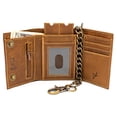 thumbnail image 3 of J.T.C Juzar Tapal Collection RFID Compact Bifold Cow Leather Wallet with Coin Pocket and Chain, 3 of 6
