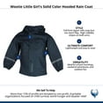 thumbnail image 4 of Wootie Little Girl's Solid Color Hooded Rain Coat by Wootie, 4 of 4