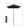 thumbnail image 4 of Mainstays 5' Square Black Patio Umbrella, Push-Up Function, 4 of 6
