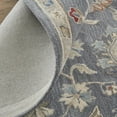 thumbnail image 4 of HomeRoots 514807 9 x 12 ft. Gray Ivory & Red Wool Floral Hand Tufted Handmade Stain Resistant Rectangle Area Rug, 4 of 4
