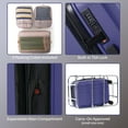 thumbnail image 4 of Ensemble de Bagages Rigides 5 Pièces : Valise Spinner 28", Bagage à main 20" et 3 Cubes de Rangement, 4 of 9