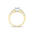 thumbnail image 4 of 10kt Yellow Gold Womens Round Diamond Heart Cluster Ring 1/10 Cttw, 4 of 4