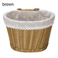 thumbnail image 4 of Bike Basket Handmade Woven Wicker with Liner Detachable Adjustable PU Straps, 4 of 11