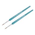 thumbnail image 1 of Unique Bargains 0.55' Bristle Length Blue Wood Handle Detailing Paint Brush 2Packs, 1 of 1
