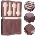 thumbnail image 7 of FETCOI 8 Slots Watch Storage Bag, PU Leather Watch Display Holder Case, Portable 8 Grids Travel Watch Box with Zipper, Multifunctional Jewelry Storage Bag (Brown), 7 of 7