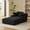 Black, variant on Oversized Chaise Lounge Chair With Soft Corduroy Upholstered Fabric 1 Seat Modern Sofa Couch For Living Room Office