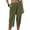 Green, variant on Jacenvly Clearance Wide Leg Pants for Women Ladies Comfortable Cropped Leisure Time Pants Solid Color Sweatpants Yoga Pants