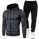 thumbnail image 5 of Chándal con estampado de moda para hombre, Sudadera con capucha y cremallera, pantalones de chándal, trajes de dos piezas, conjuntos deportivos informales para Fitness y trotar, 5 of 5
