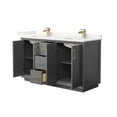 thumbnail image 7 of Wyndham Collection Wcf414160d-Qtz-Unsmxx Strada 60" Free Standing Double Basin Vanity Set, 7 of 7